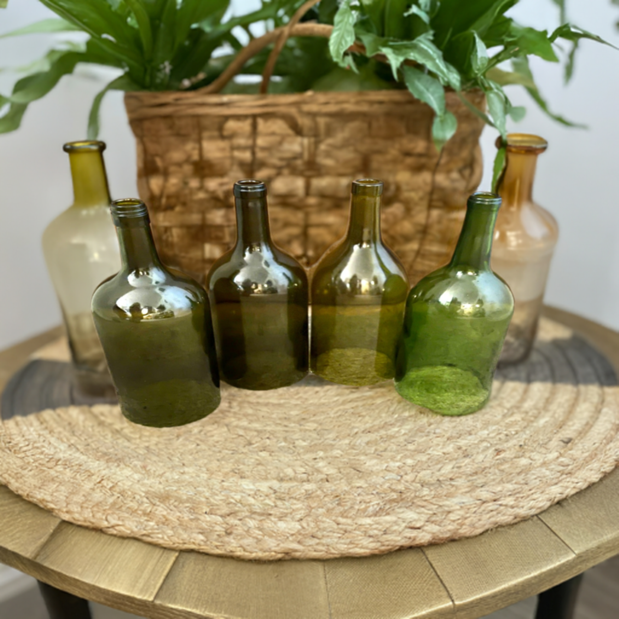 Large Bottomless Wine Bottles, Candle Holder, Centerpieces - Wine Not Upcycle