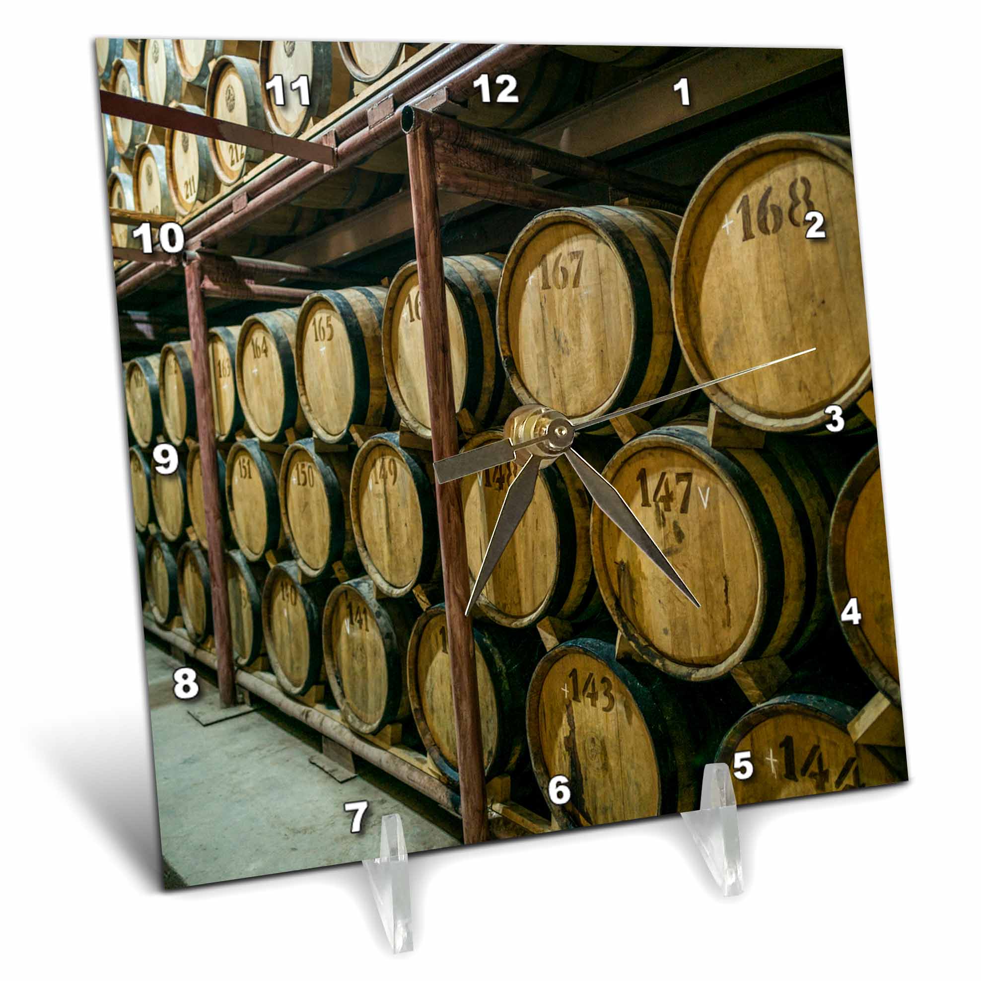 3dRose Armenia, Ijevan. Ijevan Wine Factory Wine Cellar. - Desk Clocks (dc_343268)