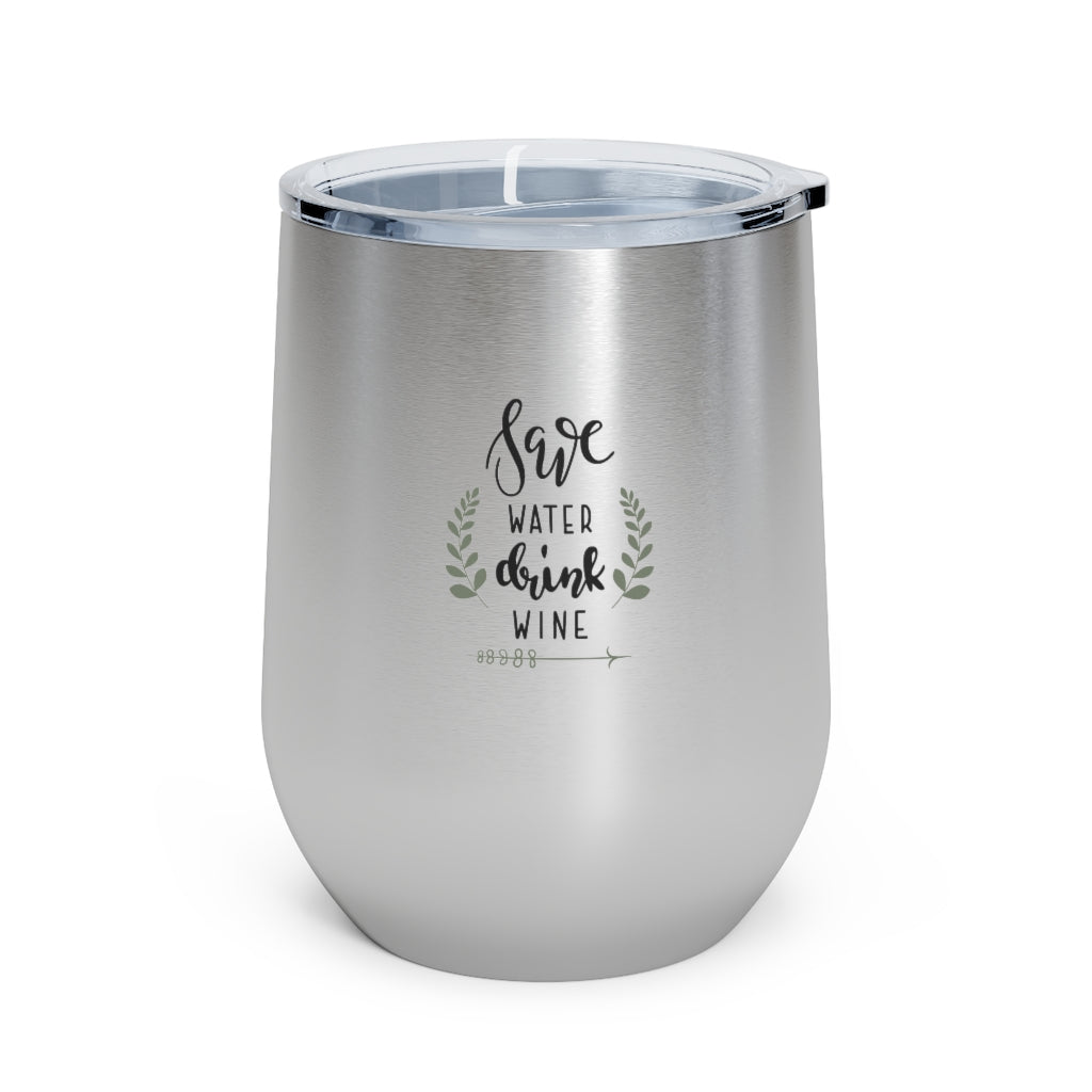 Save Water Drink Wine 12oz Insulated Tumbler – A Blissfully