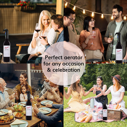 Electric Wine Aerator Dispenser Portable Premium Wine Accessory For Red White Wines Touch Activated