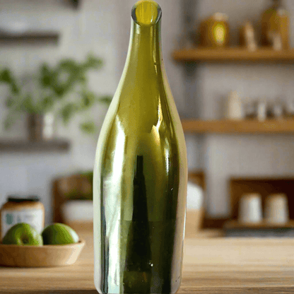 Recycled Wine Bottle Carafe & Glass set – Eco-Friendly Upcycled 750mL Serving Jug for DIY Enthusiasts and Wine Lovers