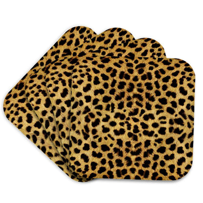 3dRose Janna Salak Designs Prints and Patterns - Cheetah Animal Print - Coasters (CST_20340)