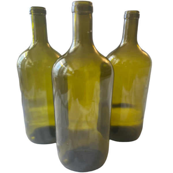 Amber 1.5L Large Empty Wine Bottles, Brown Magnum Bordeaux Wine Bottle Bottles - Wine Not Upcycle