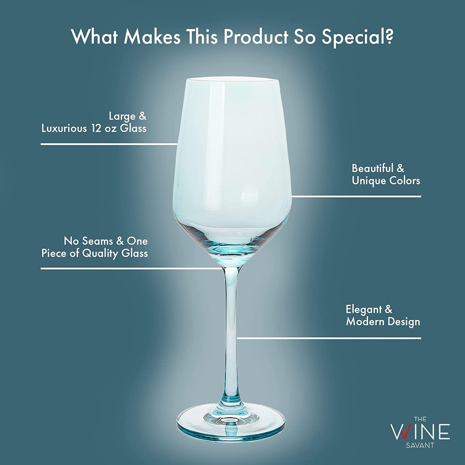Make Your Own Set Wine Glass Single Colorful Magenta Colored Large 12 Oz Glass Unique Italian Style