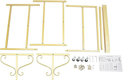 40 Slots Champagne Holder Stand for Party, Wine Glass Display Wall Holder, Stable Wine Glass Stemware Rack for Bar, Wedding, Party (Gold)