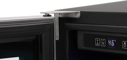 THOR Kitchen Freestanding/Under-Counter 24-Inch Dual Zone Wine Cooler in Stainless Steel - Model TWC2402