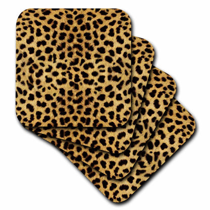 3dRose Janna Salak Designs Prints and Patterns - Cheetah Animal Print - Coasters (CST_20340)