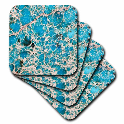 3dRose TNMGraphics Nature - Turquoise Gemstone - Coasters (cst_48528)