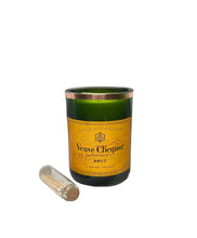 Cargar imagen en el visor de la galería, Wine Bottle Candle with Original Label - Wine Not Upcycle
