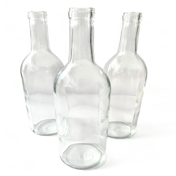 1.5 Liter Glass Bordeaux Magnum Wine Bottle, Large Clear Wine Bottle - Wine Not Upcycle