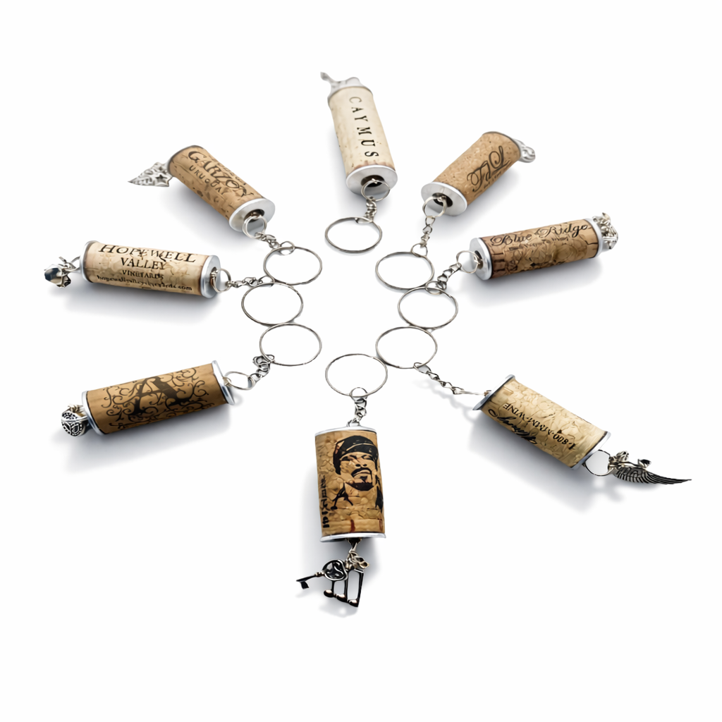 Wine Cork Keychains