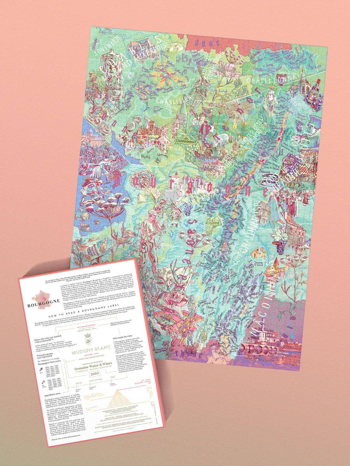 Bourgogne Wine 1000 Piece Jigsaw Puzzle | Water & Wines