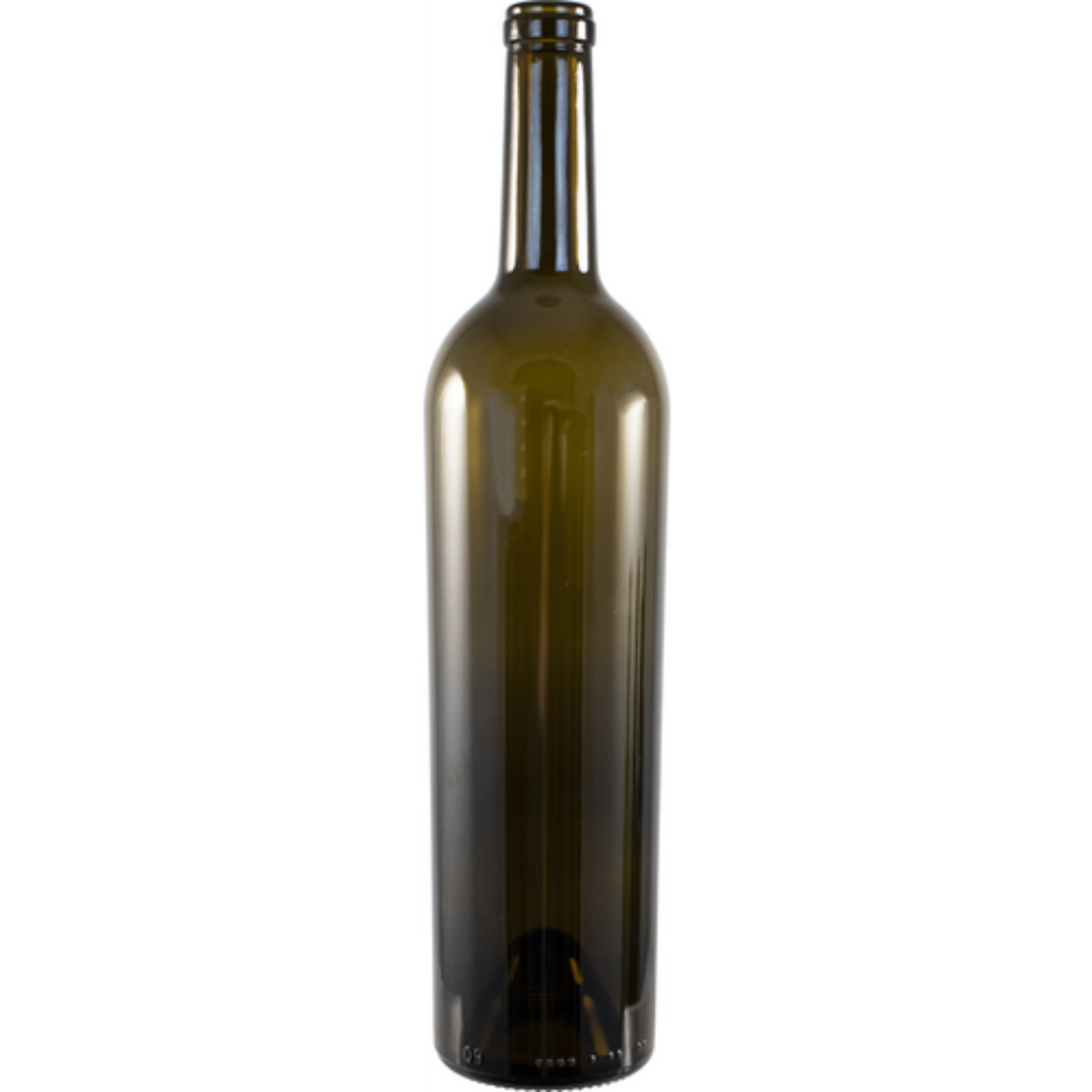 750mL Amber Empty Wine Bottle - Wine Not Upcycle