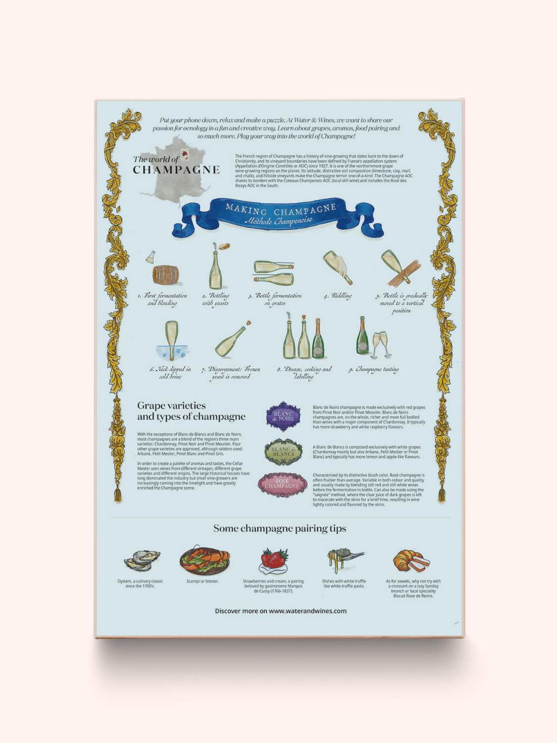 Champagne Wine 1000 Piece Jigsaw Puzzle | Water & Wines