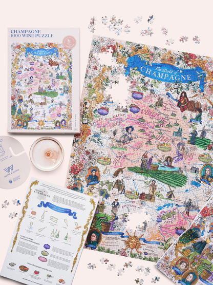 Champagne Wine 1000 Piece Jigsaw Puzzle | Water & Wines
