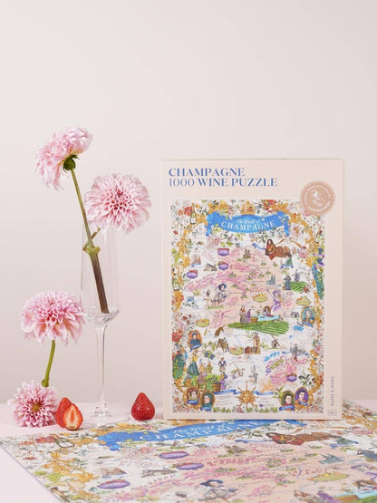 Champagne Wine 1000 Piece Jigsaw Puzzle | Water & Wines