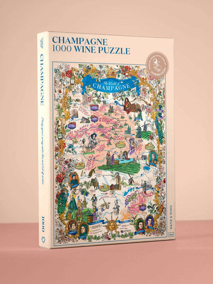 Champagne Wine 1000 Piece Jigsaw Puzzle | Water & Wines