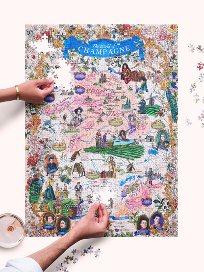 Champagne Wine 1000 Piece Jigsaw Puzzle | Water & Wines