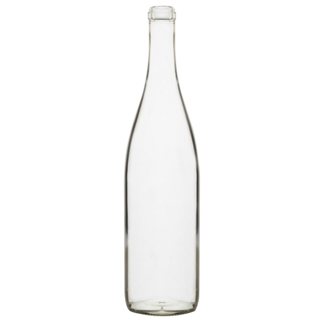 Clear 750 mL Wine Bottle, Empty Bordeaux Wine Bottle - Wine Not Upcycle