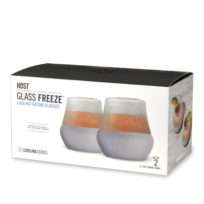 Glass Tasting FREEZE™ in Gray, Set of 2