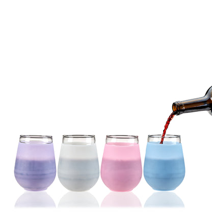 Flexi Wine Glasses, Set of 4 in Multicolor