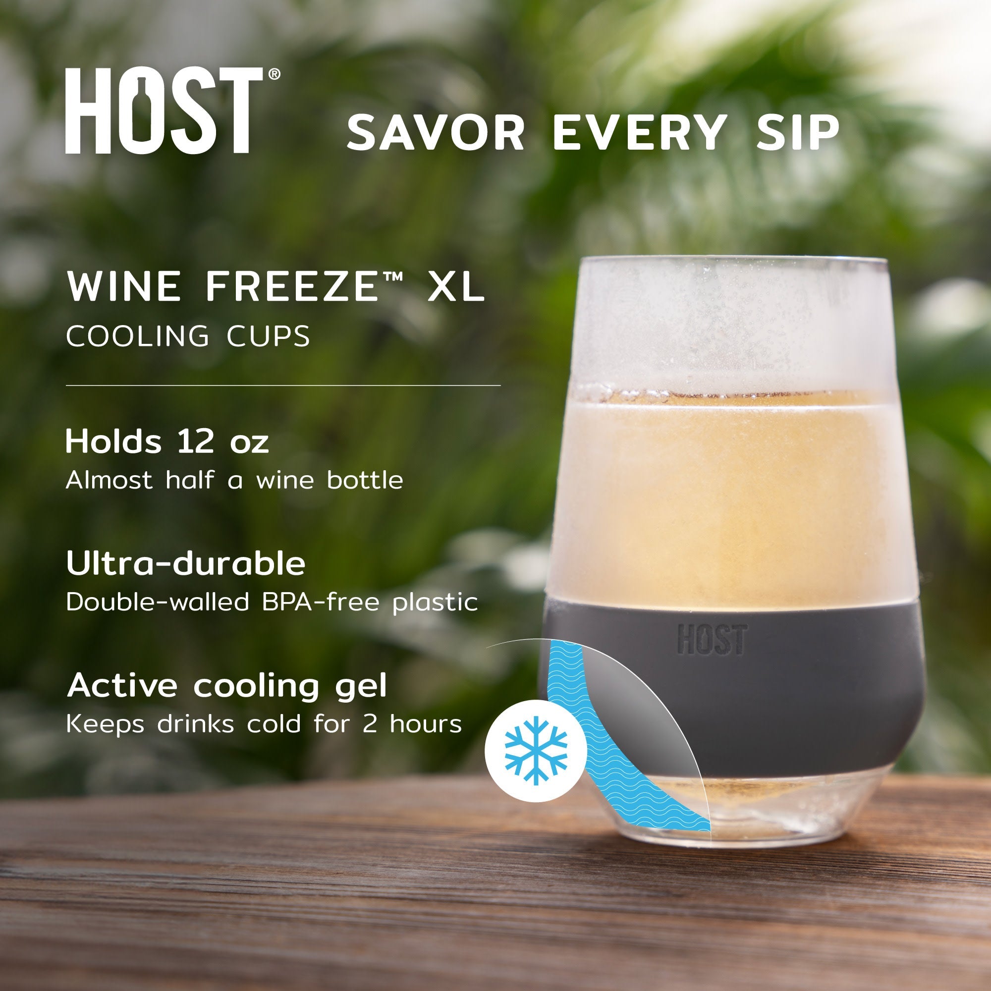 Wine FREEZE™ XL in Marble, Set of 2