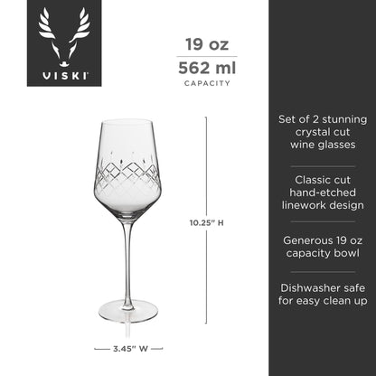 Admiral Crystal Universal Wine Glasses, Set of 2