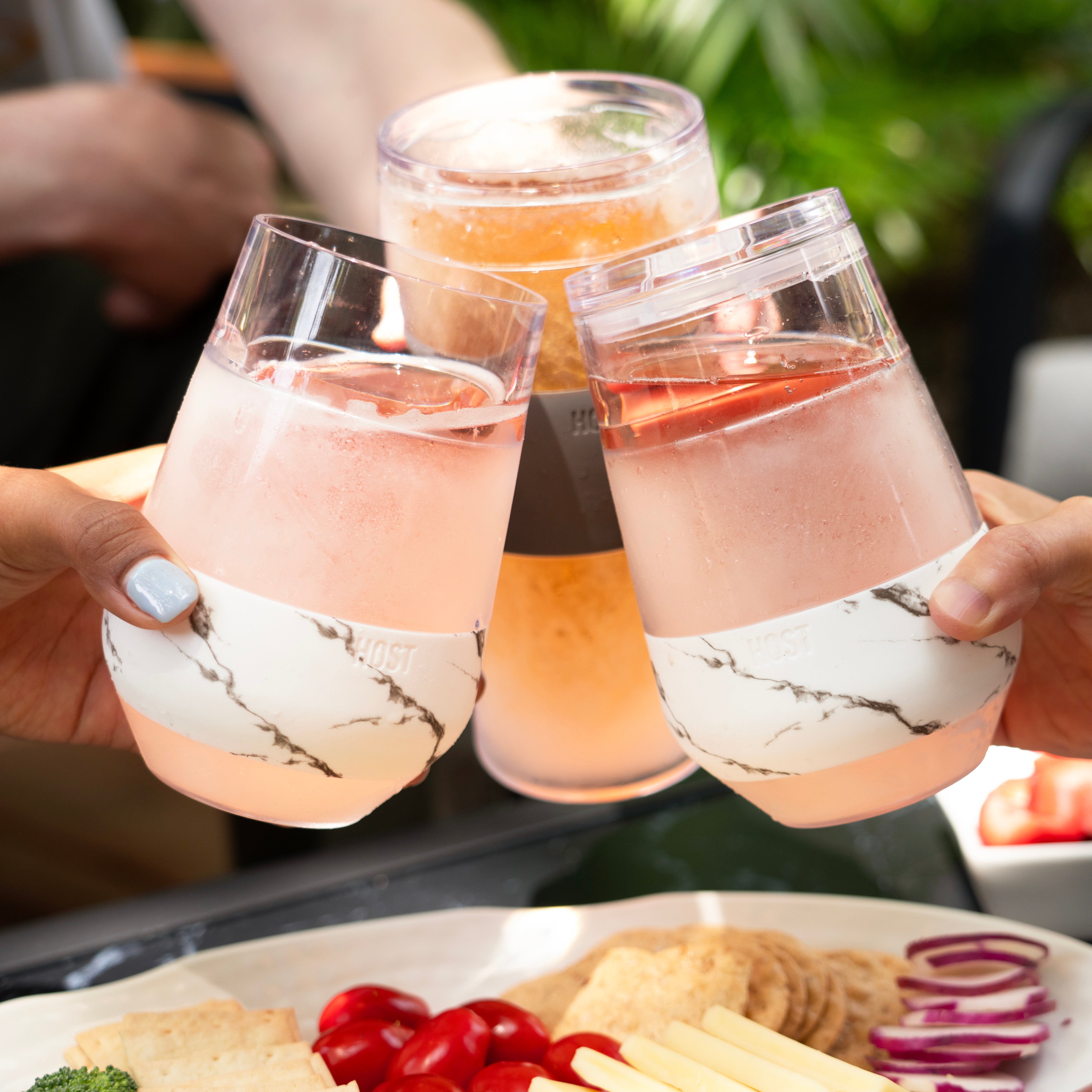 Wine FREEZE™ XL in Marble, Set of 2
