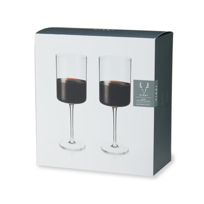 Laurel Crystal Red Wine Glasses Set of 2