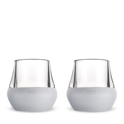 Glass Tasting FREEZE™ in Gray, Set of 2