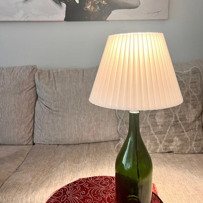 Green Wine Bottle Table Lamp - Wine Not Upcycle