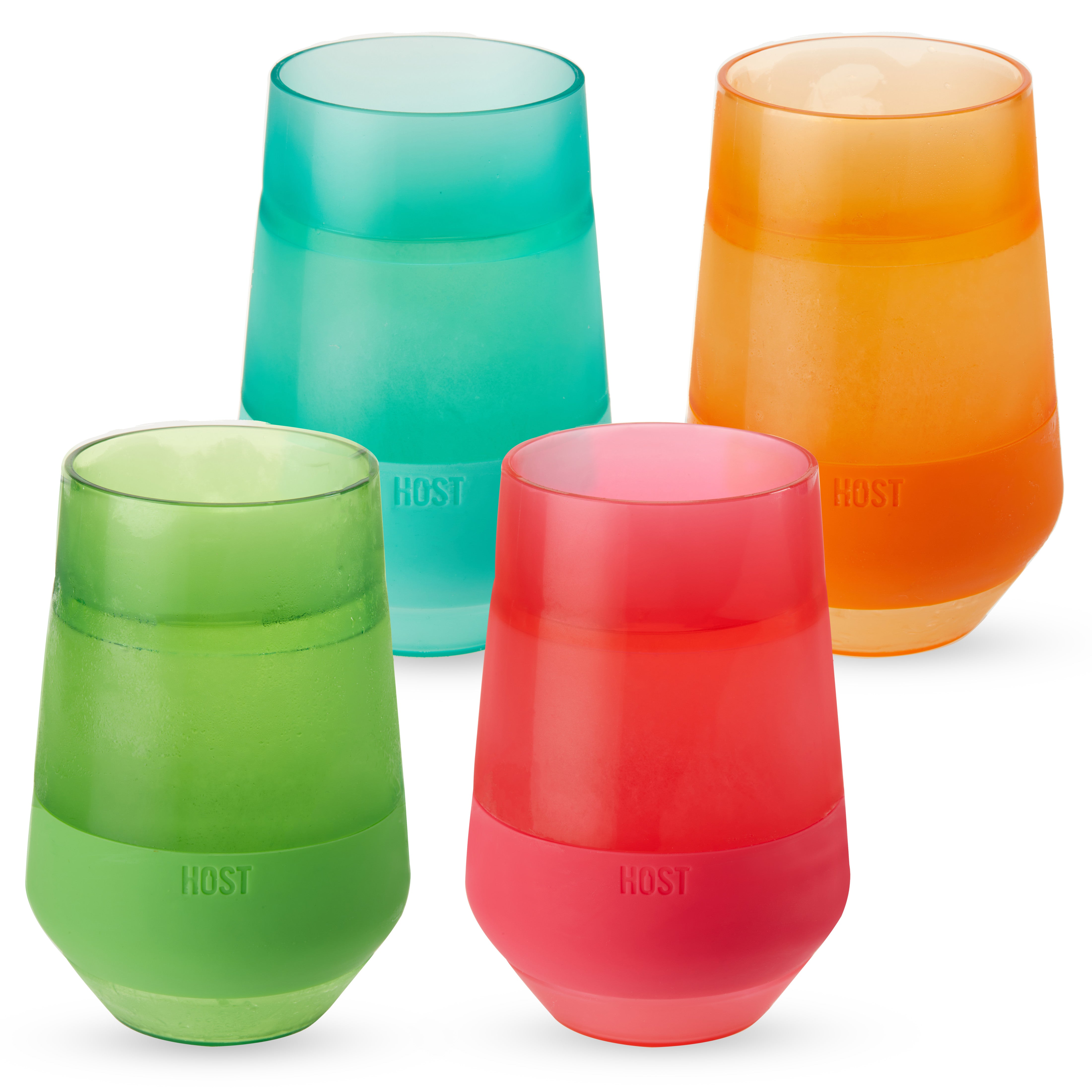 Wine FREEZE™ XL in Vivid Tinted Multicolor, Set of 4