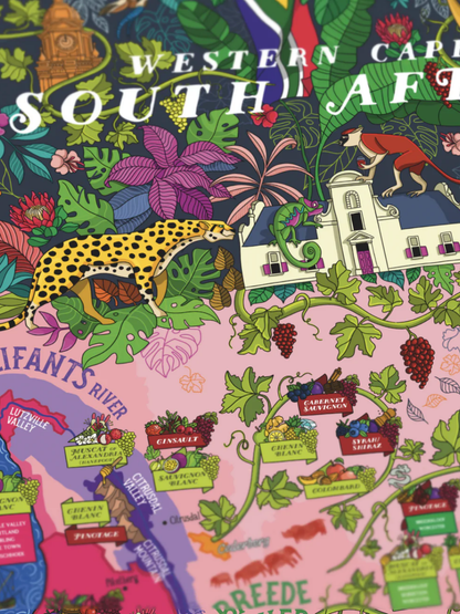South Africa Wine 1000 Piece Jigsaw Puzzle | Water & Wines