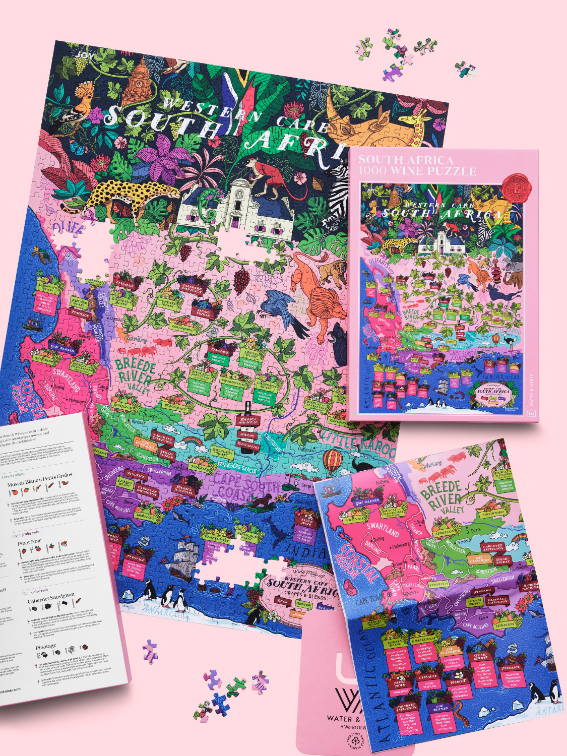 South Africa Wine 1000 Piece Jigsaw Puzzle | Water & Wines