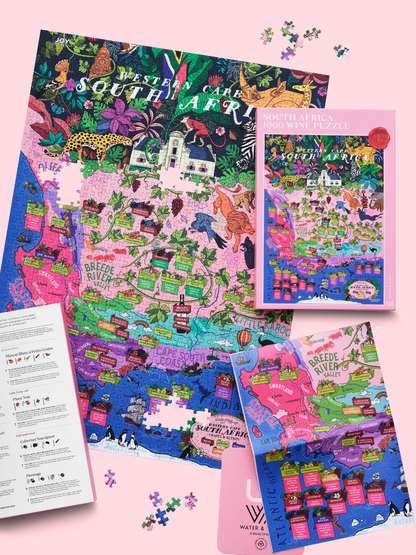 South Africa Wine 1000 Piece Jigsaw Puzzle | Water & Wines