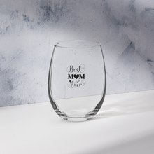 Load image into Gallery viewer, Best Mom Ever 15 Oz Stemless Wine Glass
