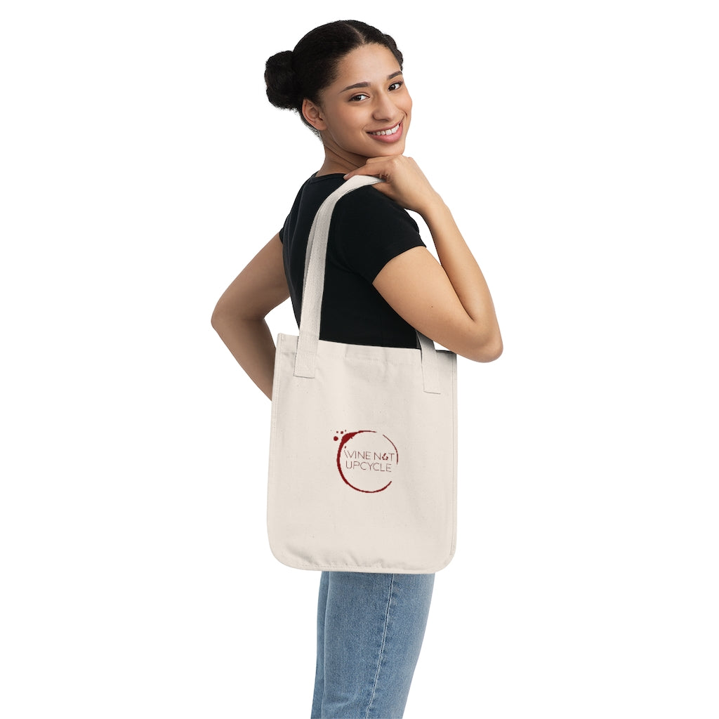 Organic Canvas Tote Bag - Wine Not Upcycle