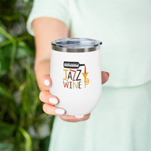 Cargar imagen en el visor de la galería, Jazz &amp; Wine 12oz Insulated Wine Tumbler Mug Printify   
