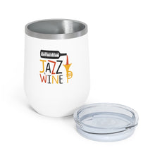 Load image into Gallery viewer, Jazz &amp; Wine 12oz Insulated Wine Tumbler Mug Printify   
