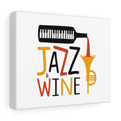 Jazz & Wine Canvas - Wine Not Upcycle