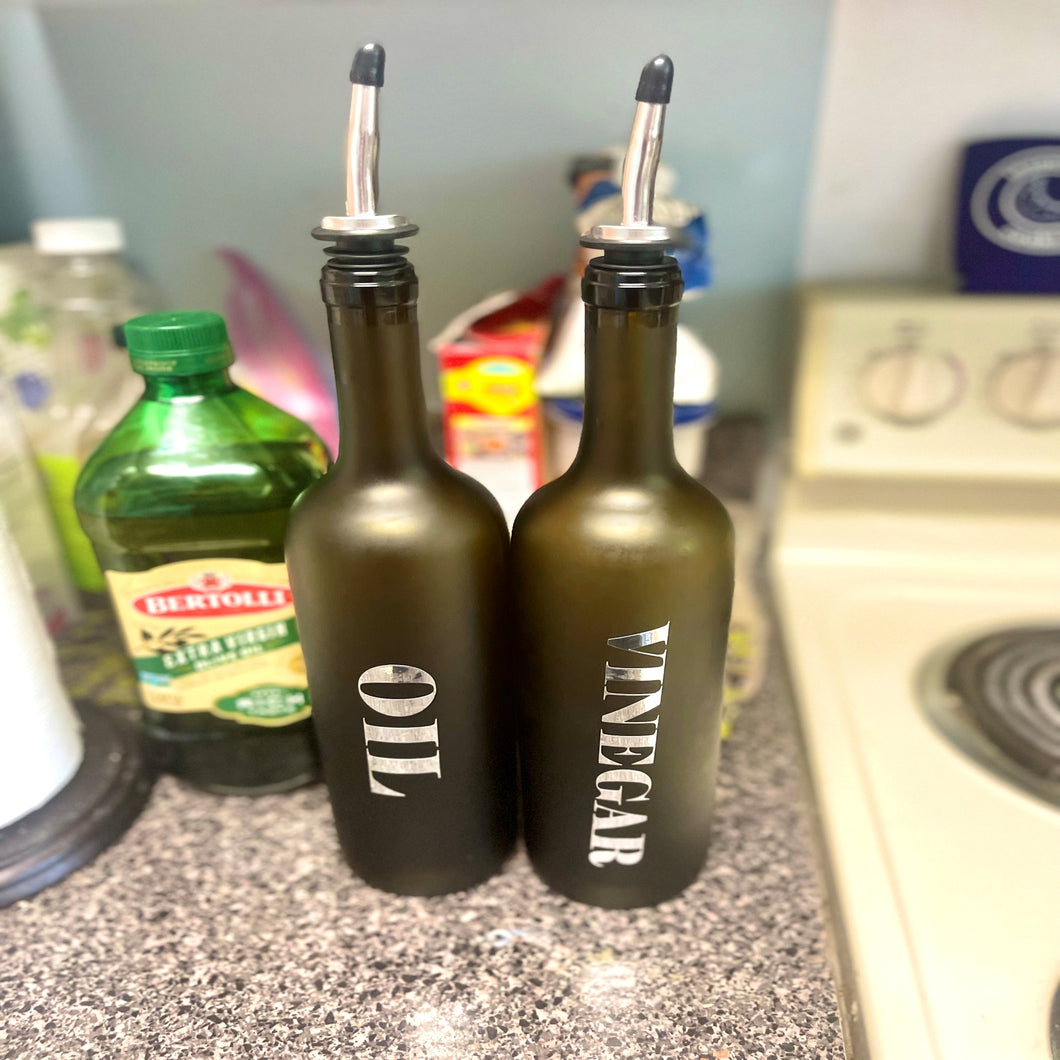 Oil Dispensers Cruet Kitchenware Wine Not Upcycle   