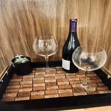 Cargar imagen en el visor de la galería, Wine Cork Serving Tray With Handles Serving Trays Wine Not Upcycle   
