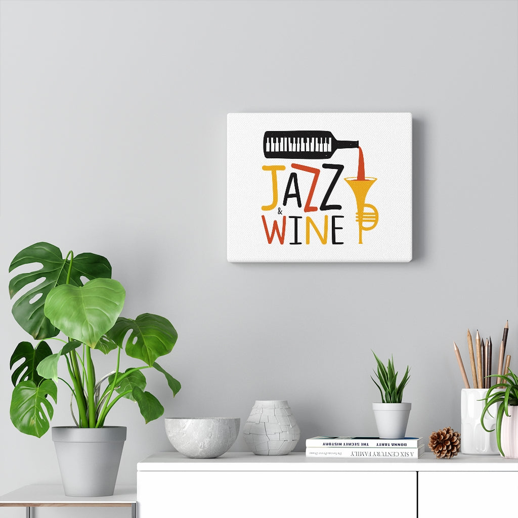 Jazz & Wine Canvas - Wine Not Upcycle