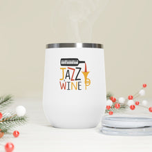 Cargar imagen en el visor de la galería, Jazz &amp; Wine 12oz Insulated Wine Tumbler Mug Printify   
