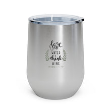 Cargar imagen en el visor de la galería, Save Water Drink Wine 12oz Insulated Wine Tumbler Mug Printify Stainless 12oz 
