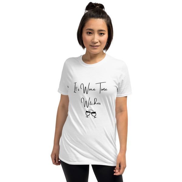 It's Wine Time Witches Short-Sleeve Unisex T-Shirt  Wine Not Upcycle   