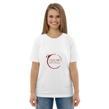 Load image into Gallery viewer, Unisex organic cotton t-shirt  Wine Not Upcycle   
